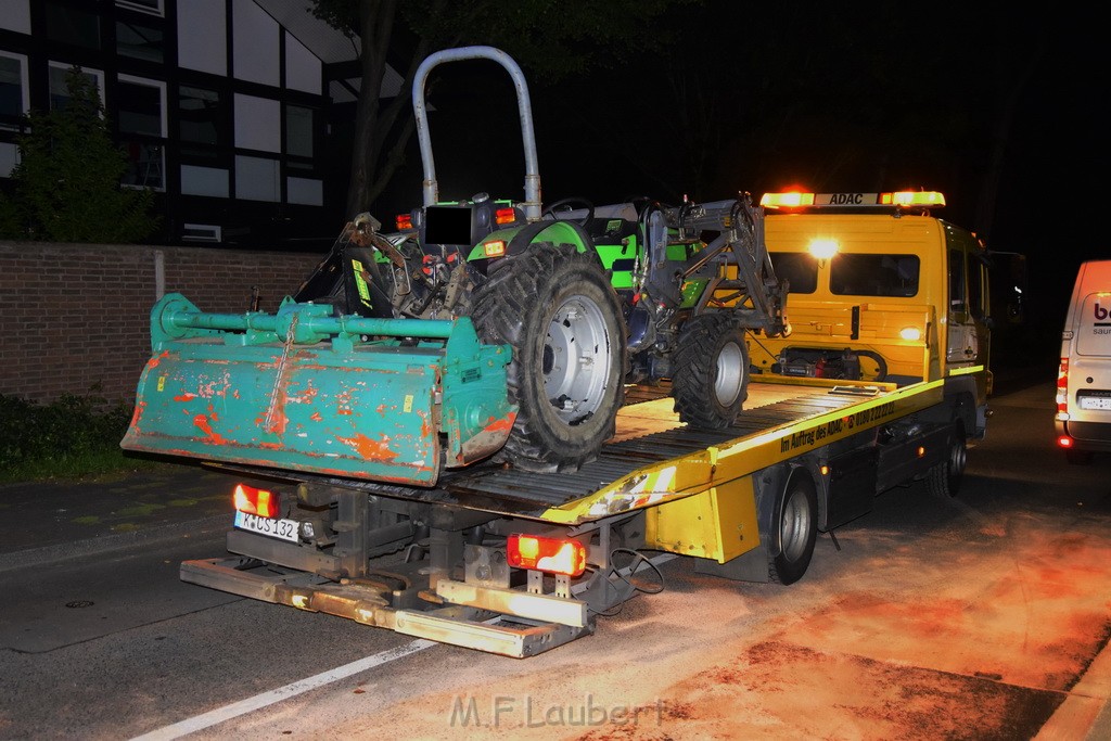 VU Krad Klein Traktor Koeln Hahnwald Bonner Landstr Unter den Birken P150.JPG - Miklos Laubert